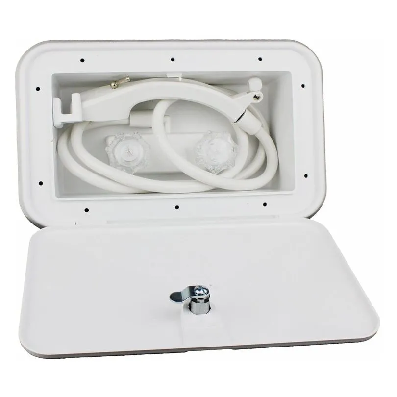 EXTERIOR SHOWER & BOX WHITE